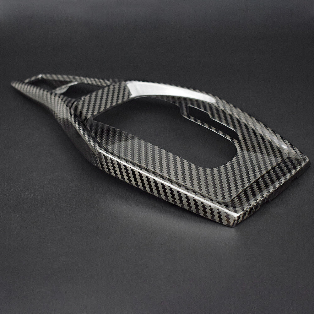 Real Carbon Fiber Gear Shift Panel Cover Sticker For Chevrolet Camaro 2016-2019