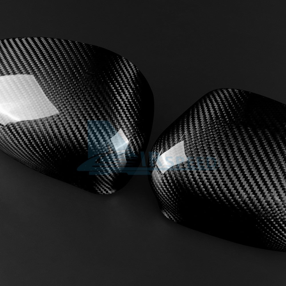 For FIAT 500 2008-2023 Abarth 595 595C 12-23 Carbon Fiber Rear View Mirror Cover - detail view 9