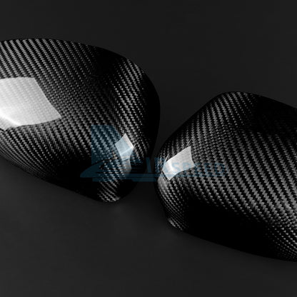 For FIAT 500 2008-2023 Abarth 595 595C 12-23 Carbon Fiber Rear View Mirror Cover - detail view 9