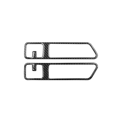 For Audi Q5 2018-2024 Trunk Cargo Hook Cover Panel Trim Black Carbon LHD RHD Set（U.S. Stock）