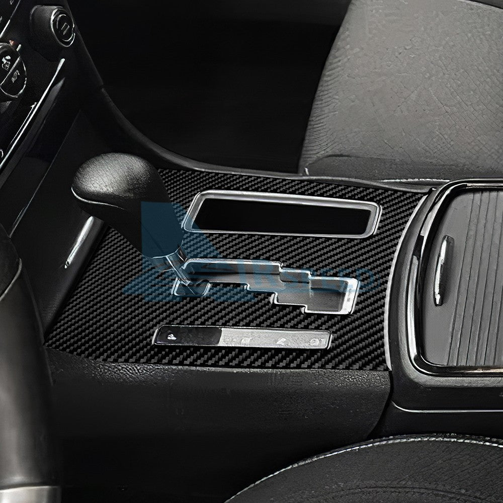 Interior Gear Shift Panel Cover For Chrysler 300/300C 11-14 Real Carbon Fiber（U.S. Stock）