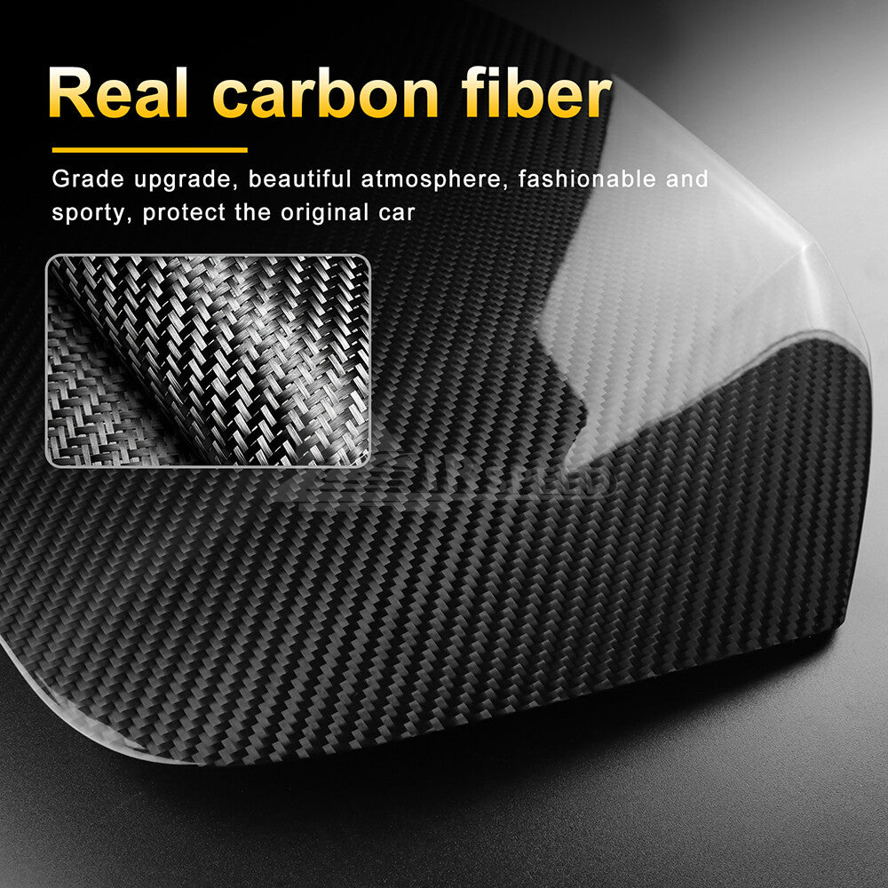 Front Dashboard Center Console Top Cover REAL HARD Carbon Fiber For WRX 22-2024 - detail view 5