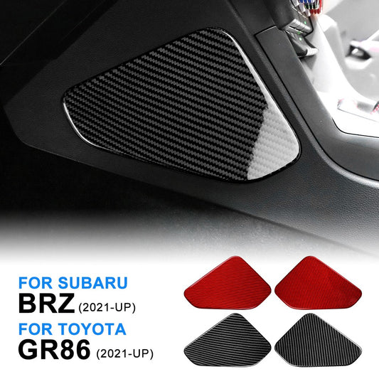 Car Center Console Side Panel Stickers Carbon Fiber for Subaru BRZ GR86 21-2026 - product view