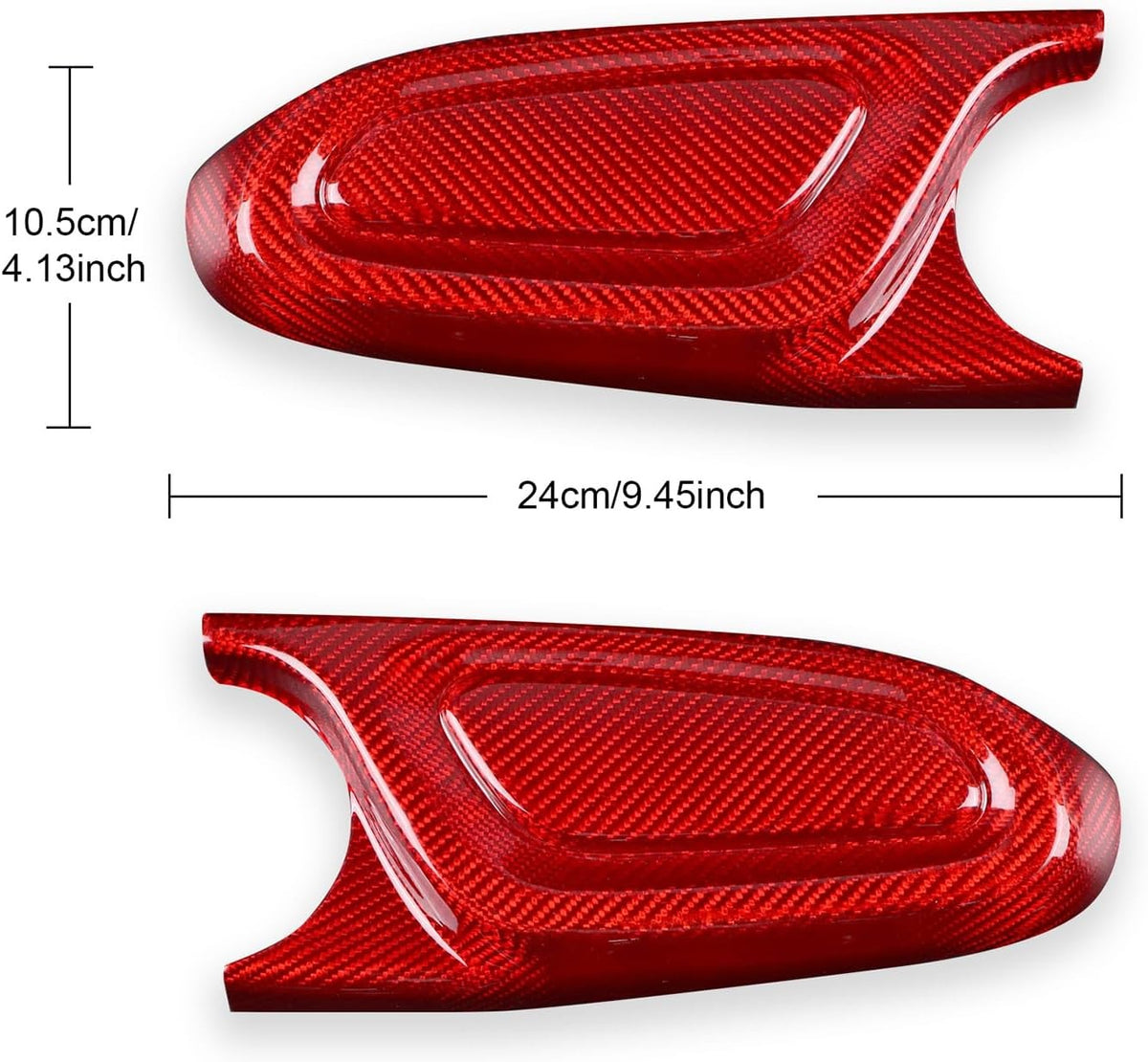 Black Hard Carbon Armrest Side Trim Fit MINI F60 2017-2022 - detail view 7
