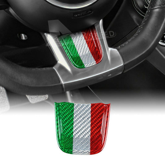 Steering Wheel Interior Chin Sticker Italy Flag For FIAT 500 Abarth 595 20-23 - product view