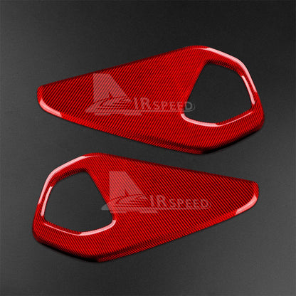 For Subaru BRZ Toyota GR86 2021-23 Rear Audio Frame Cover RED HARD Carbon Fiber - detail view 7