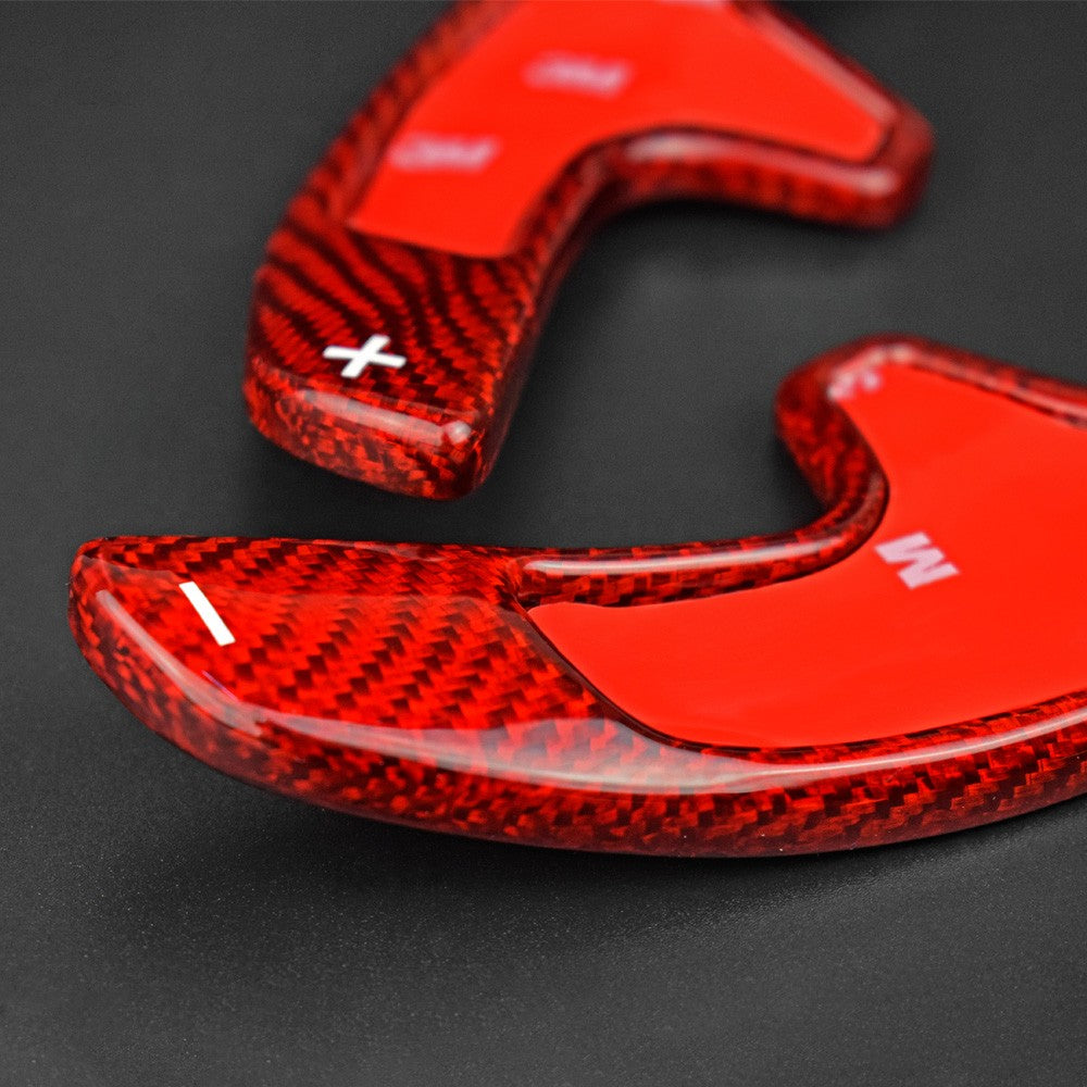 For Porsche 911/991/Cayman 12-19 Steering Wheel Paddle Shifter Real Carbon Fiber - detail view 6