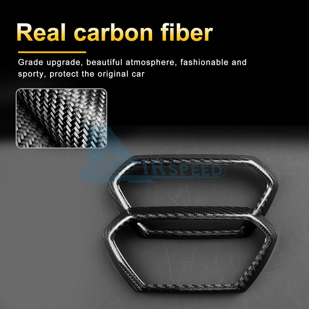 For Seat Leon Cupra Leon 21-2026 Center Side Air Outlet Frame Cover Carbon Fiber - detail view 5