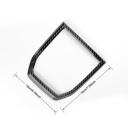 Black Gear Shifter Panel Cover REAL HARD Carbon Fiber For Subaru WRX 2022-2023 - detail view 3