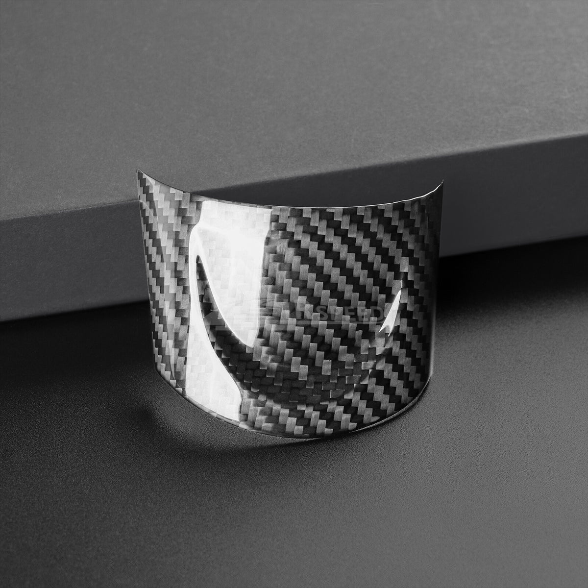 For Mini R55 R56 Steering Wheel Button Full Cover Chin Sticker Black Hard Carbon - detail view 6