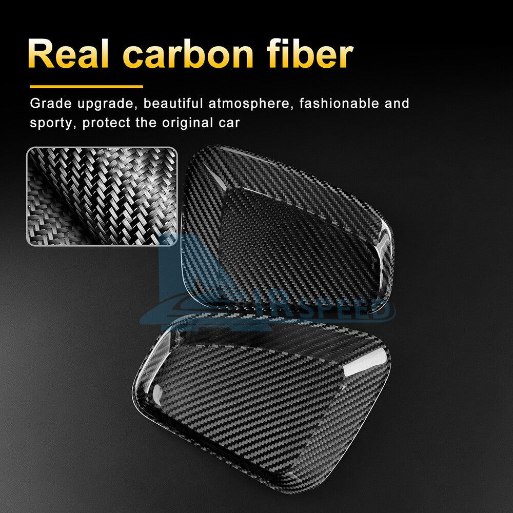 Real Hard Carbon Fiber Tail light Center Cover For Fiat 500 Abarth 595 695 17-23 - detail view 3