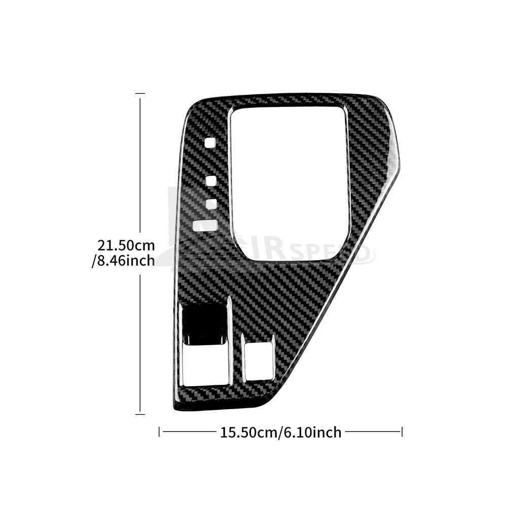 REAL HARD Carbon Fiber Gear Shift Console Cover For Subaru Crosstrek 2023-2024 - detail view 3