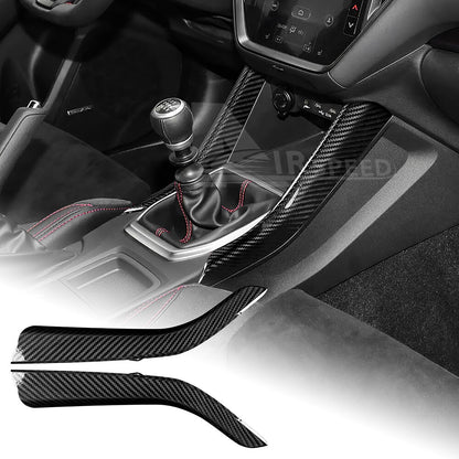 REAL HARD Carbon Fiber Gear Shift Side Panel Cover For Subaru WRX STI 2022-2023 - product view