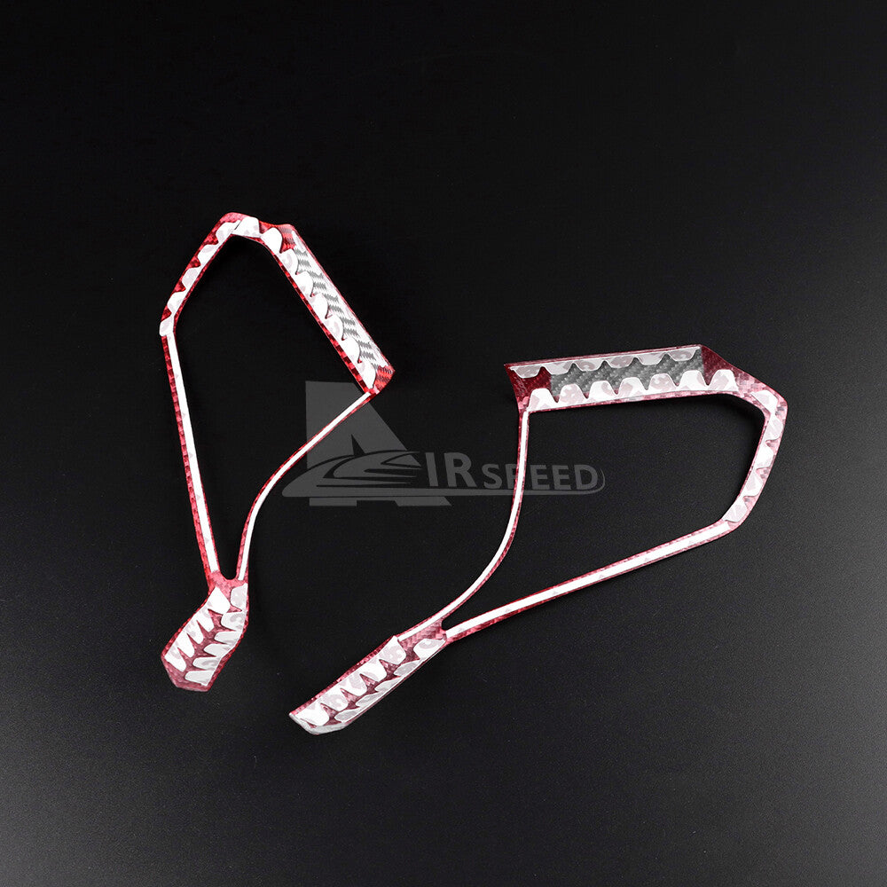 For Corvette C8 20-2023 Steering Wheel Outer Frame Cover REAL HARD Carbon Fiber