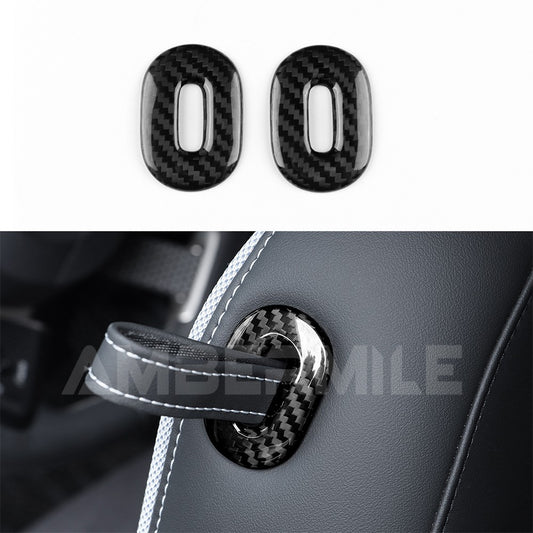 Release Button Frame Trim Cover Fit For Mini J01 2024-25 Real Hard Carbon Fiber - product view