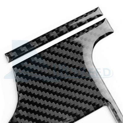 Black Car Headlight Switch Panel Sticker Carbon Fiber For Toyota Camry 2018-2024（U.S. Stock）