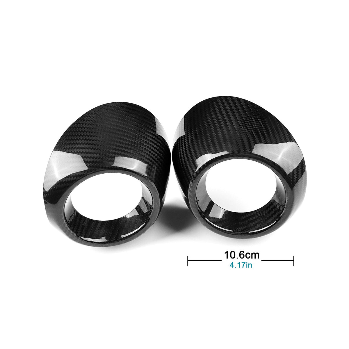 HARD Carbon Fiber Dashboard Air Outlet Cover For Subaru BRZ Toyota GR86 21-23 - detail view