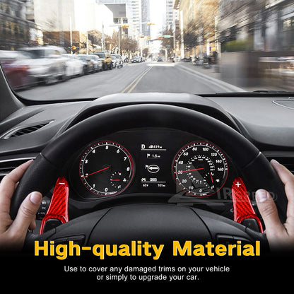 Red Steering Wheel Paddle Shifter Extension For Hyundai IONIQ 2019-21 Kona 19-20