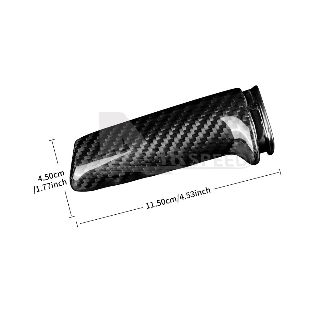 For BMW E60 E61 E63 E64 E84 Handbrake Grip Grip Handle Cover REAL Carbon Fiber - detail view