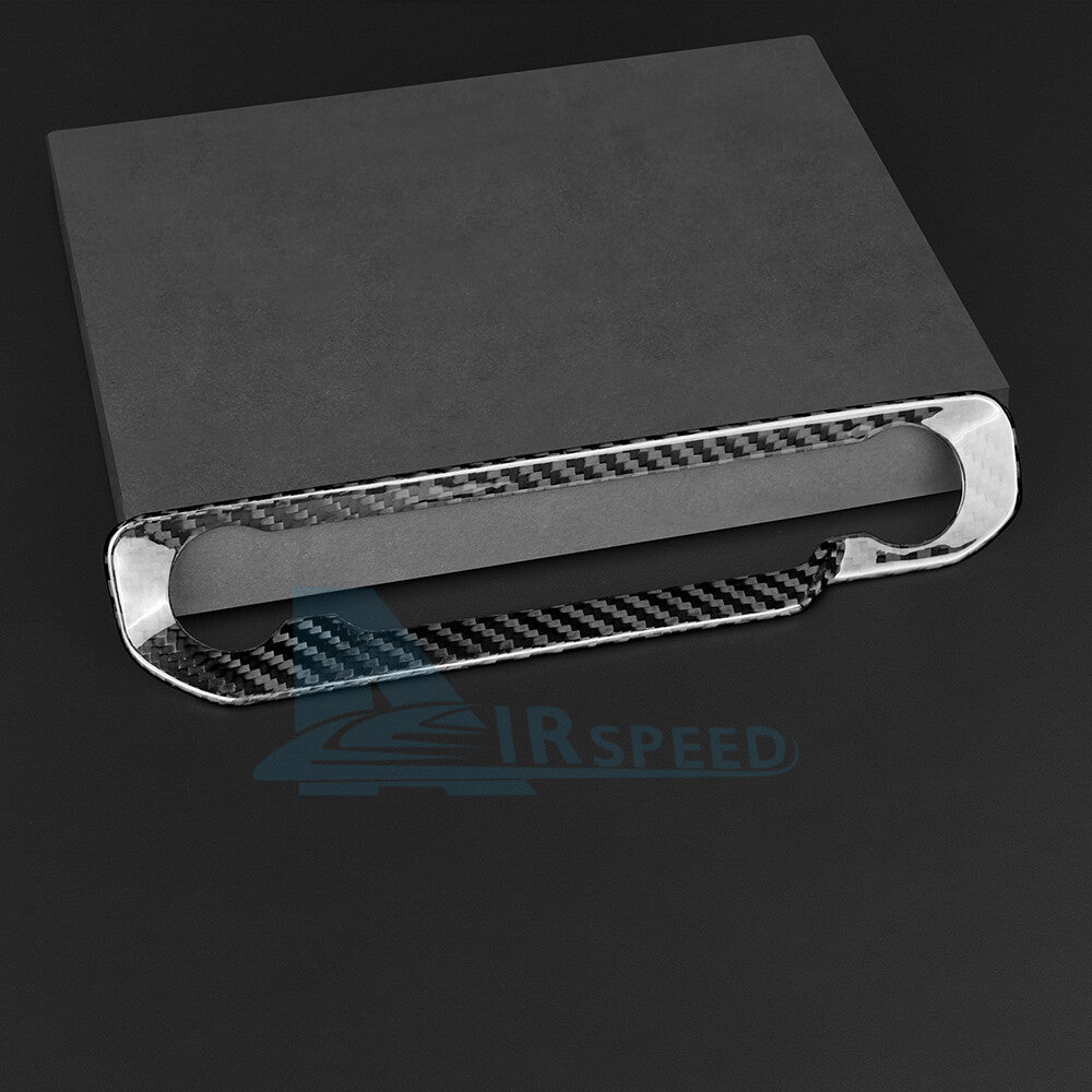 Real Hard Carbon Fiber Warning Light Switch Cover Trim For Ford Mustang 2024-UP - detail view 8