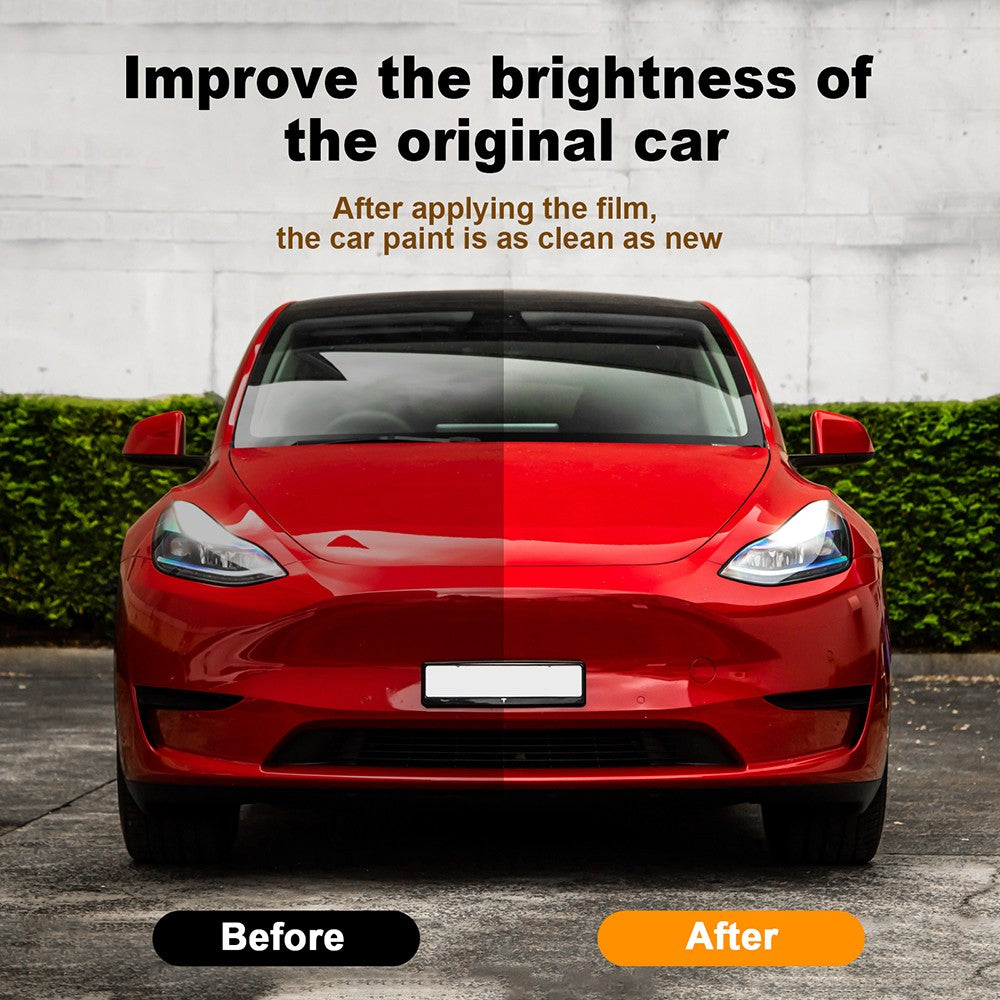 Car Front Bumper Precut Paint Protection Film Clear for Tesla Model Y 2020-2024 - FREE GIFT
