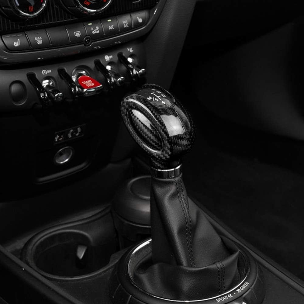 Full Wrap Black Hard Carbon Gear Knob 2Pcs For MINI F Series - detail view 4