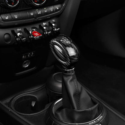 Full Wrap Black Hard Carbon Gear Knob 2Pcs For MINI F Series - detail view 4