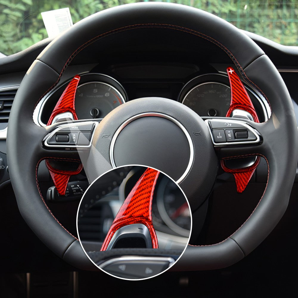 For Audi A5 S3 S5 S6 SQ5 RS3 RS6 RS7 2014-2018 Steering Wheel Paddle Shifter Red - detail view 4