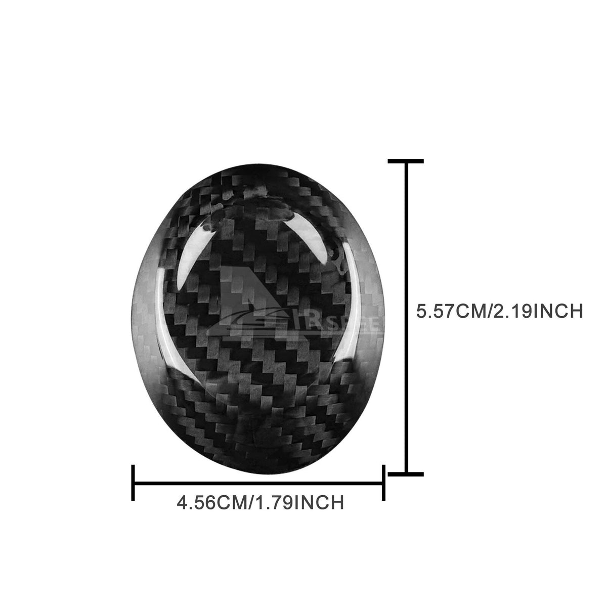 For Chevrolet Camaro 16-23 REAL HARD Carbon Fiber Gear Shifter knob Cover Black