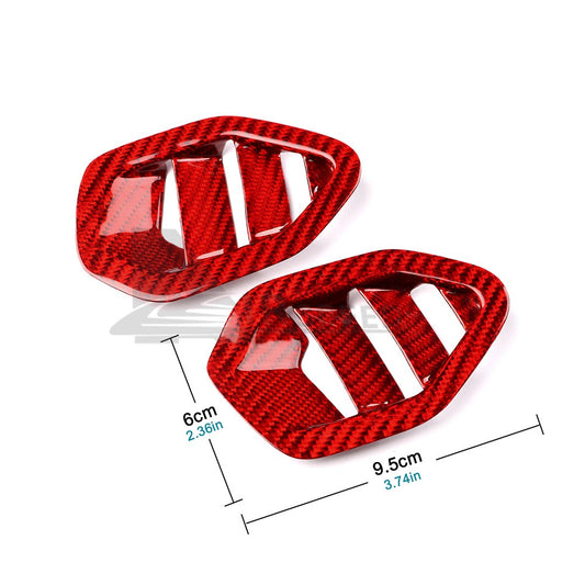 Air Vent Dashboard Outlet For Subaru BRZ GR86 2021-2023 REAL HARD Carbon Fiber - detail view