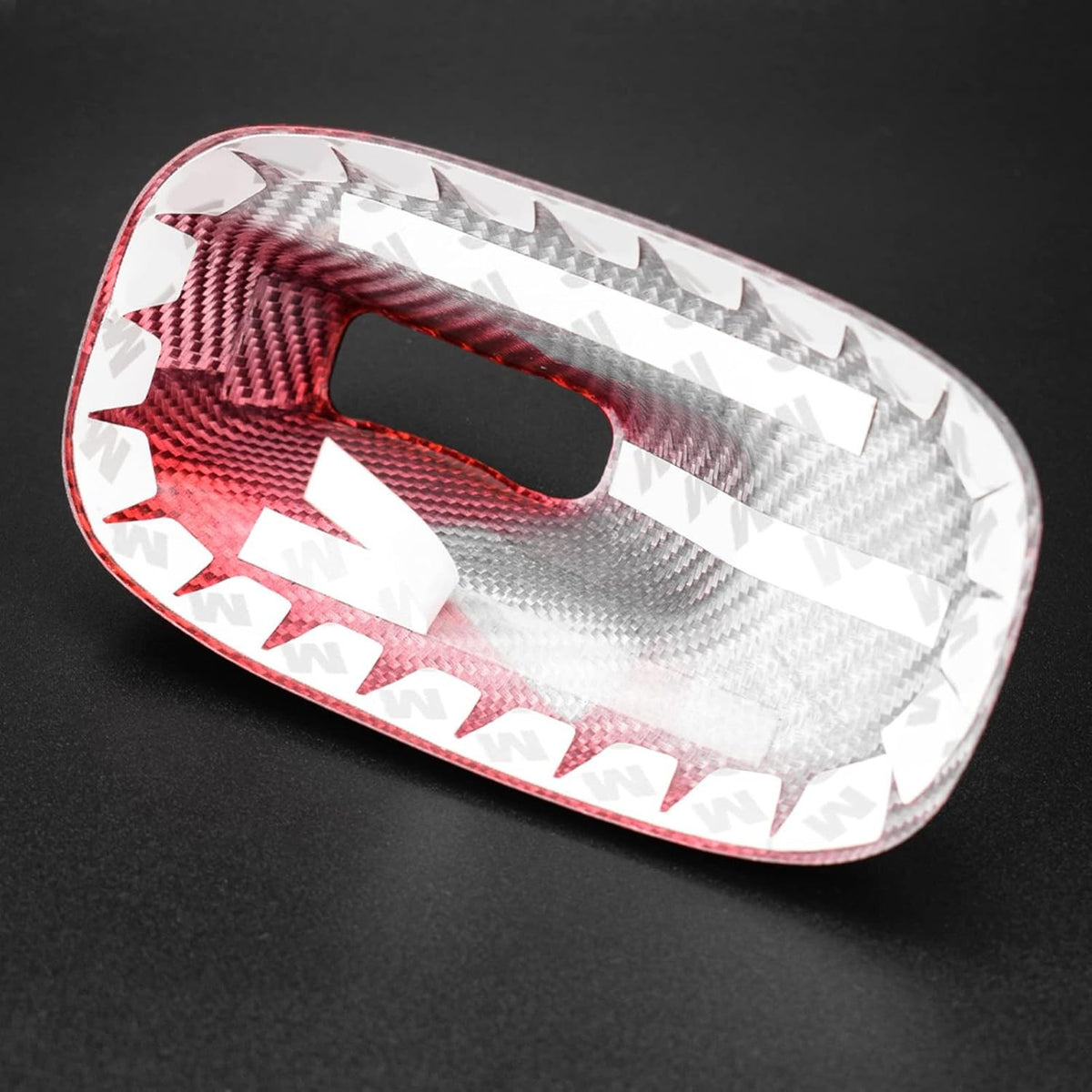 For Mini Cooper F54 F60 Red Hard Carbon Fiber Roof Antenna Shark Fin Cover Cap - detail view 8