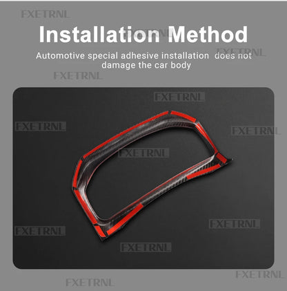 LHD Black Hard Carbon Speedometer Bezel Trim For Toyota GR Yaris 2025-2026 - detail view 14