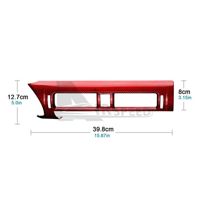 RED HARD Carbon Fiber Center Air Vent Outlet Cover For Toyota GR86 BRZ 2021-2025 - detail view
