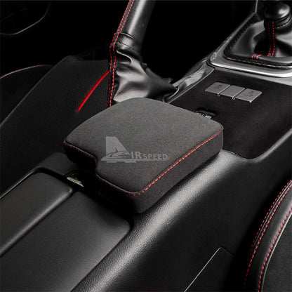 For Toyota GR86 Subaru BRZ 2021-23 Center Console Armrest Pad Suede Red Thread - FREE GIFT