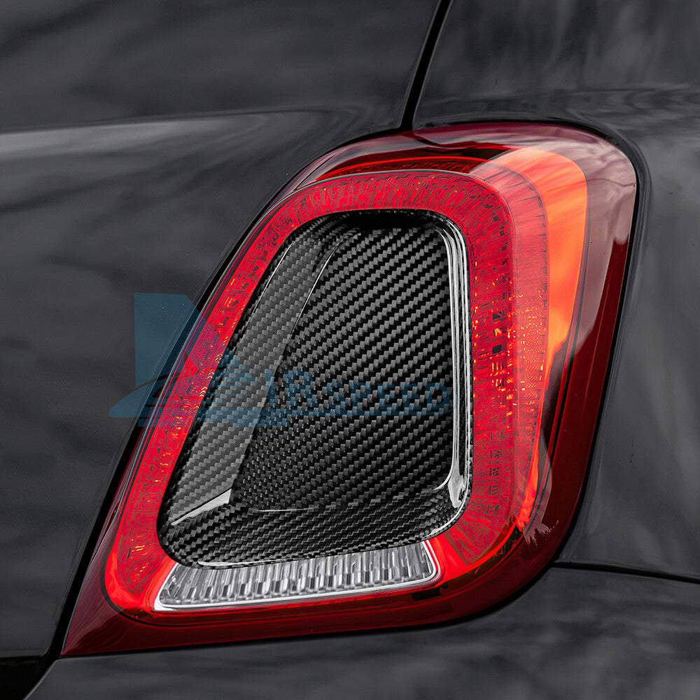 Real Hard Carbon Fiber Tail light Center Cover For Fiat 500 Abarth 595 695 17-23 - detail view 7