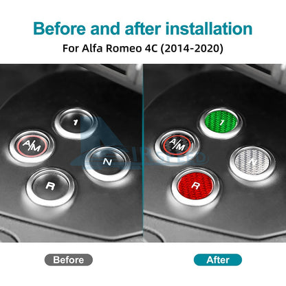 For Alfa Romeo 4C 2014-2020 Car Automatic Transmission Gear Selector Sticker - detail view 3