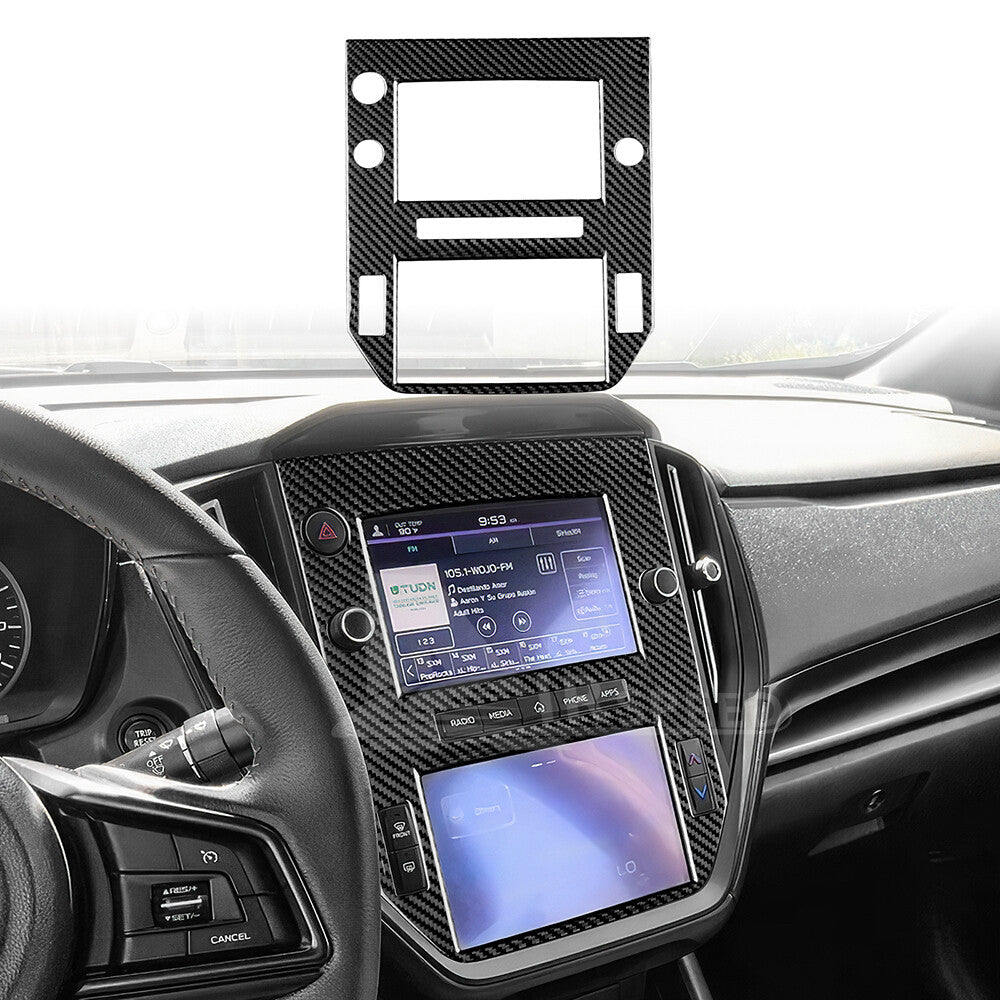 For Subaru WRX STI 2022-2023 Center Control Console REAL HARD Carbon Fiber BLACK - product view