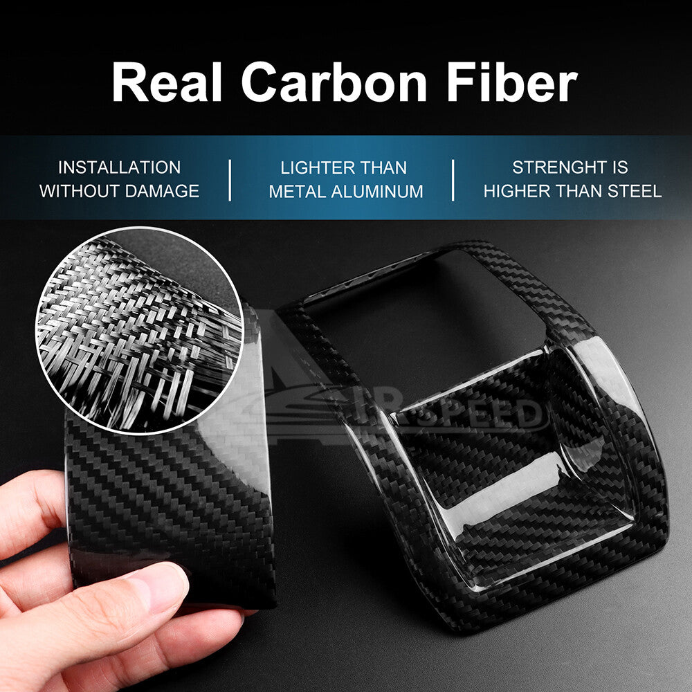 REAL HARD Carbon Fiber Seat Back Panel Cover Black For Subaru BRZ GR86 2021-2023 - detail view 7