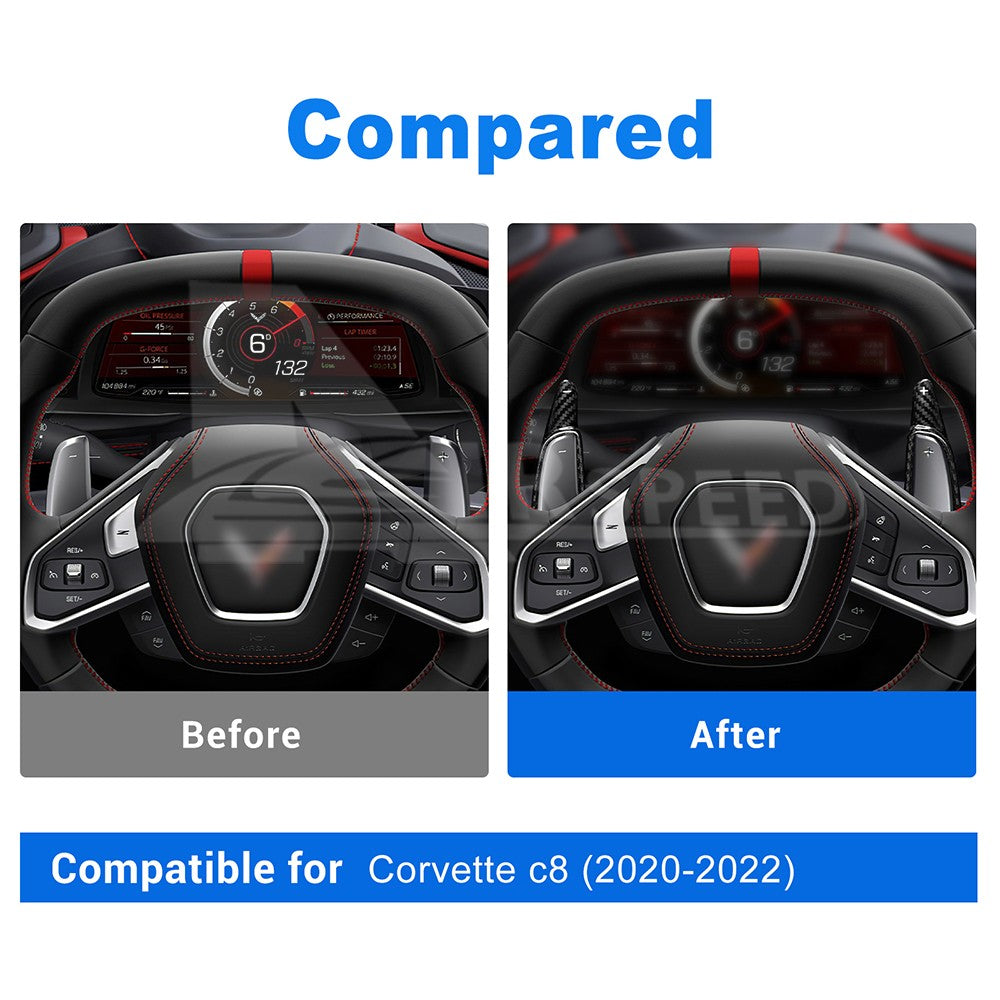 For Corvette C8 2020-2023 Carbon Fiber Steering Wheel Paddle Shifter Extension