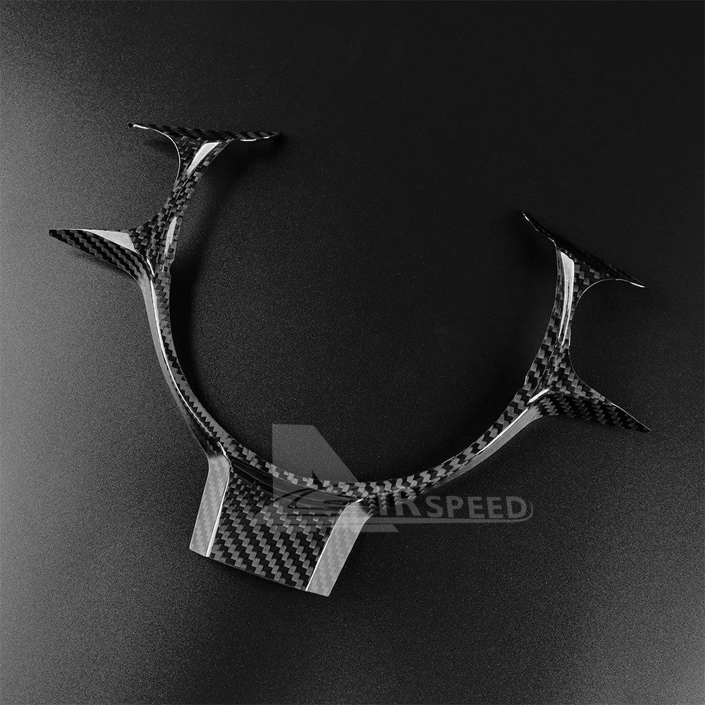 Steering Wheel Frame Cover HARD Carbon Fiber for Subaru BRZ Toyota 86 2017-2023 - detail view 8