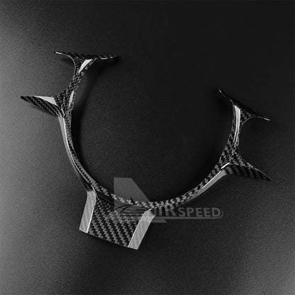 Steering Wheel Frame Cover HARD Carbon Fiber for Subaru BRZ Toyota 86 2017-2023 - detail view 8