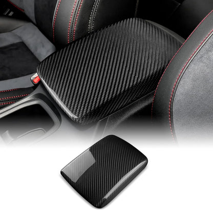 Black Hard Carbon Hazard Warning Button Trim For Subaru WRX 2022-2023 - detail view 19