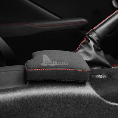 For Toyota GR86 Subaru BRZ 2021-23 Center Console Armrest Pad Suede Red Thread - FREE GIFT