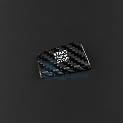 Center One-Click Start Sticker For BMW 5 Series G60 G70 2024-2025 Carbon Fiber - detail view 8