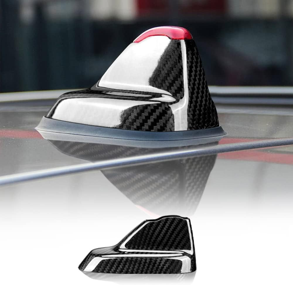 For Mini Cooper F54 F60 Red Hard Carbon Fiber Roof Antenna Shark Fin Cover Cap - detail view 10