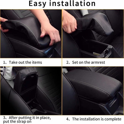 Center Console Armrest Cover Trim Leather for Toyota Camry 2012-2015 2016-2017 - FREE GIFT