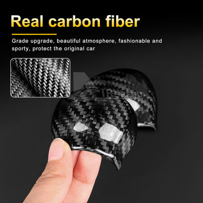 REAL HARD Carbon Fiber Gear Shift Head Knob Cover Black For Subaru WRX STI 22-23 - detail view 5