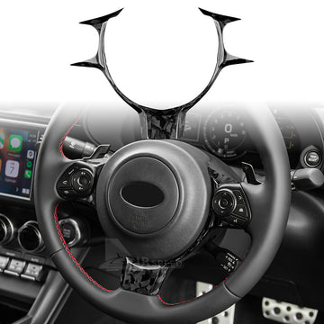 For Subaru BRZ GR86 2017-2023 REAL HARD Forge Carbon Fiber Steering Wheel Cover