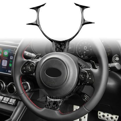 For Subaru BRZ GR86 2017-2023 REAL HARD Forge Carbon Fiber Steering Wheel Cover - product view