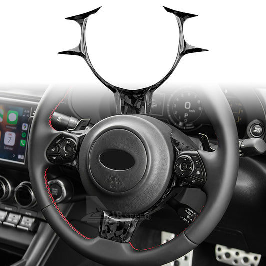 For Subaru BRZ GR86 2017-2023 REAL HARD Forge Carbon Fiber Steering Wheel Cover - product view